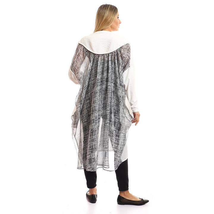 Tunic Two Faces Cotton And Chiffon