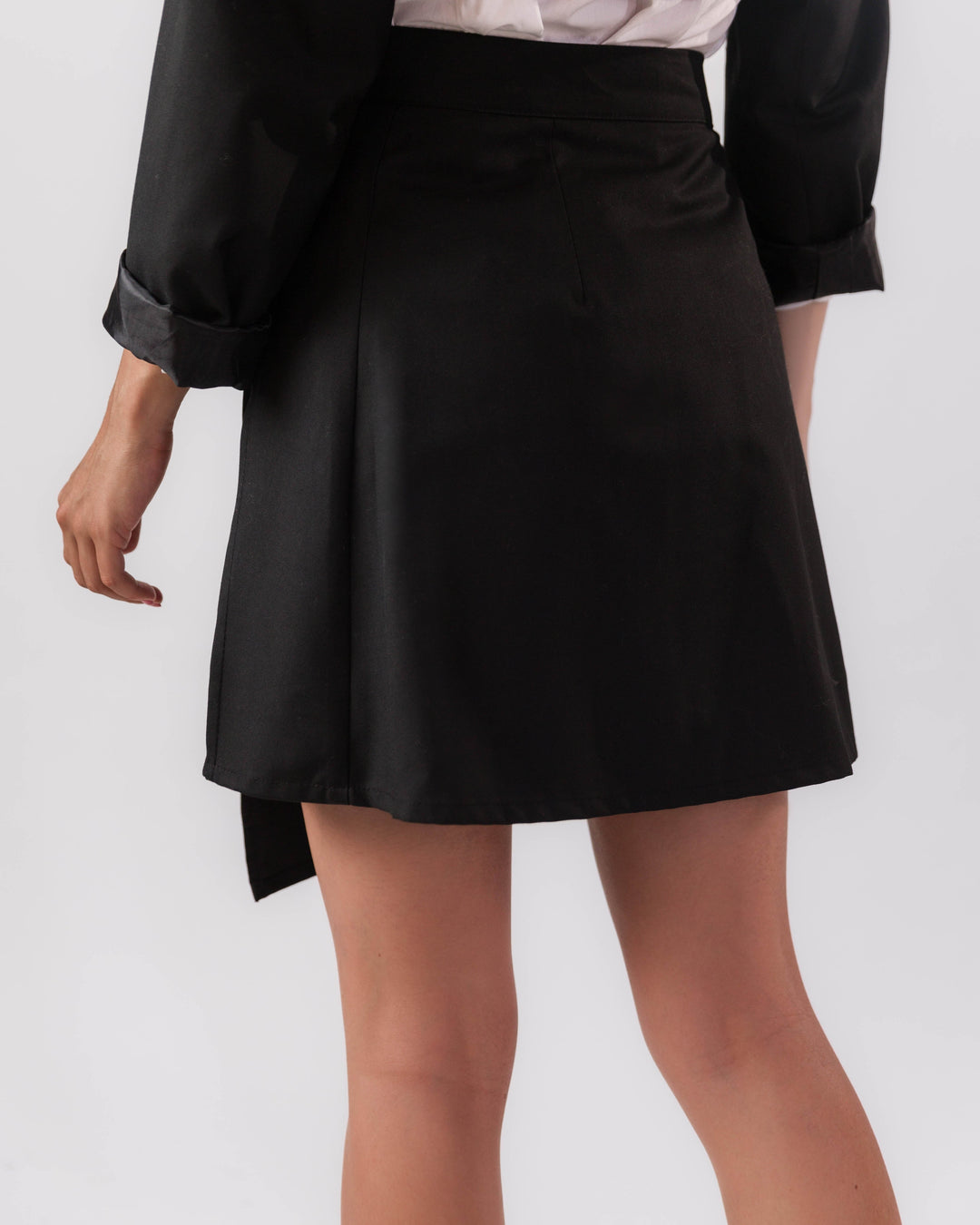 Asymmetric Croizet Miniskirt